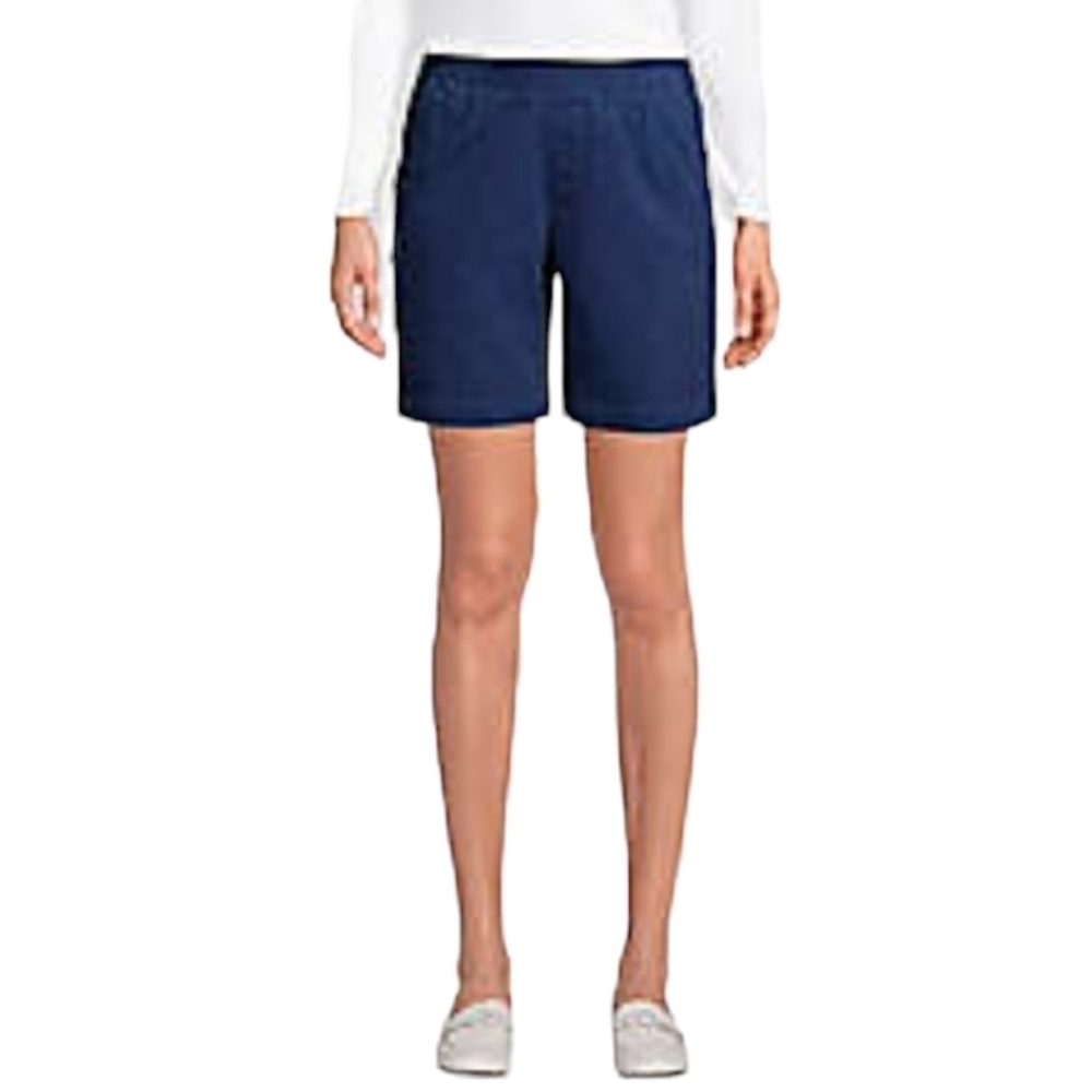 Lands End Long Athletic Shorts Size 8